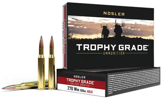 Nosler 60125 Trophy Grade 270 Win 150 gr AccuBond 20 Rounds Per Box - Nosler - 270 Win