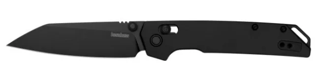 Kershaw 2038RBLK Iridium 3.45" Reverse Tanto Plain Black Knife - Kershaw