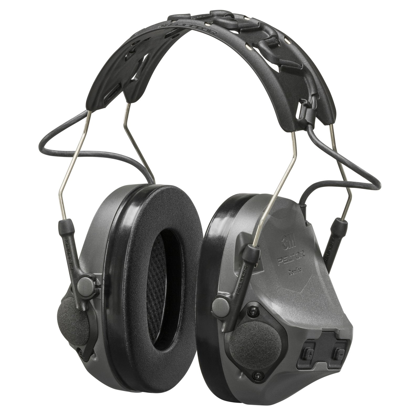 3M/Peltor ComTac VIII Hearing Defender Electronic Earmuff Matte Gray - 3M/Peltor