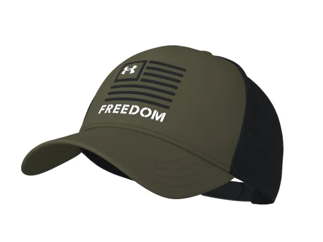 Under Armour Freedom Trucker Hat Adjustable Snapback Mesh Back