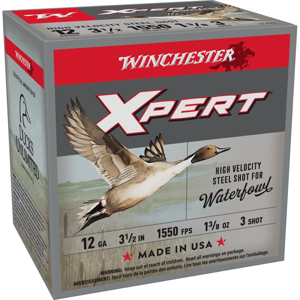 Winchester Ammo WEX12L3 Super X Xpert High Velocity 12 Gauge 3.50" 1 3/8 oz 1550 fps 3 Shot 25 Bx/10 Cs - Winchester - 12GA