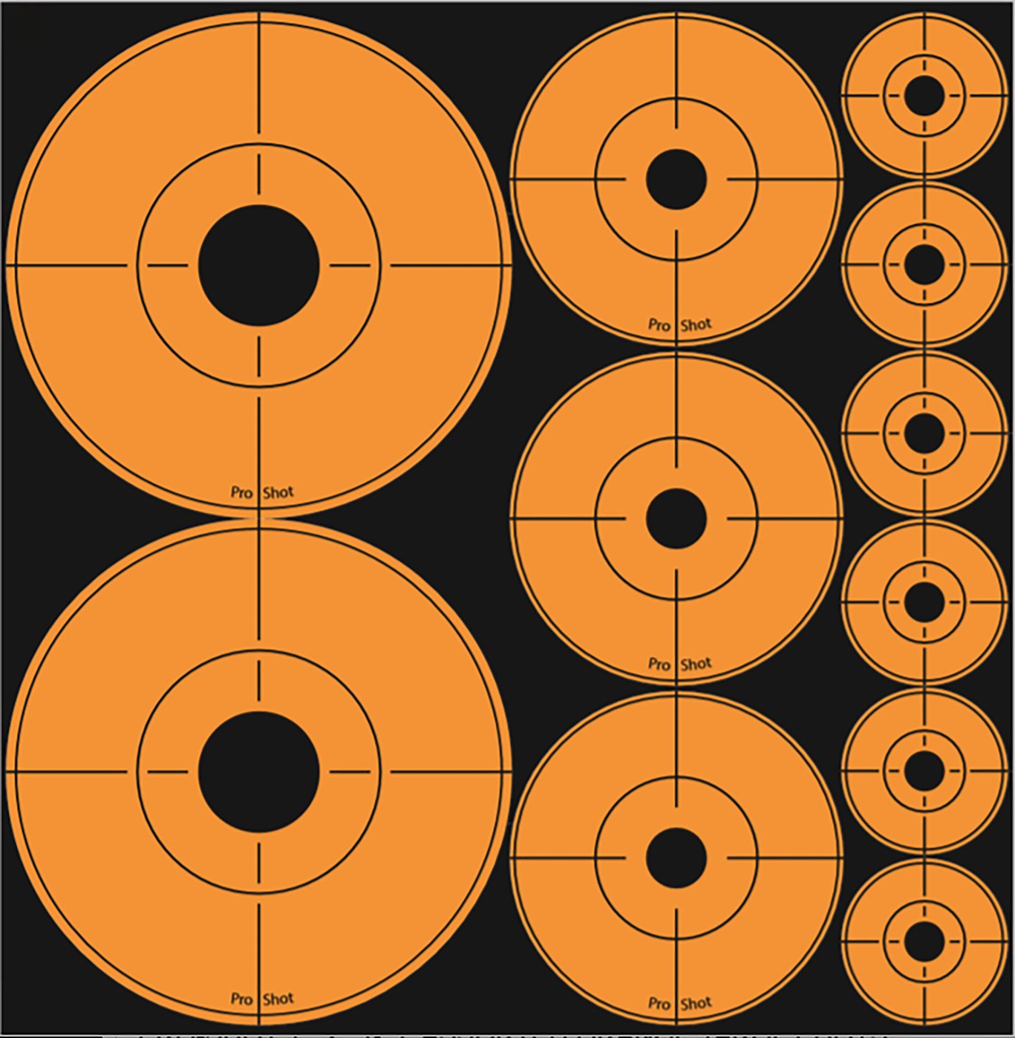 Buy Pro-Shot ASSORTEDDOT Peel & Stick Target Dots Black/Orange 10 Pack online