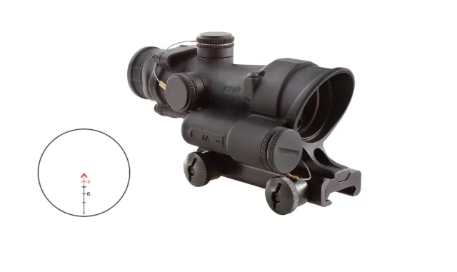 Trijicon ACOG TA02-D-100393 223/5.56 LED Red Chevron Black Mount - Trijicon - 223 REM | 5.56 NATO