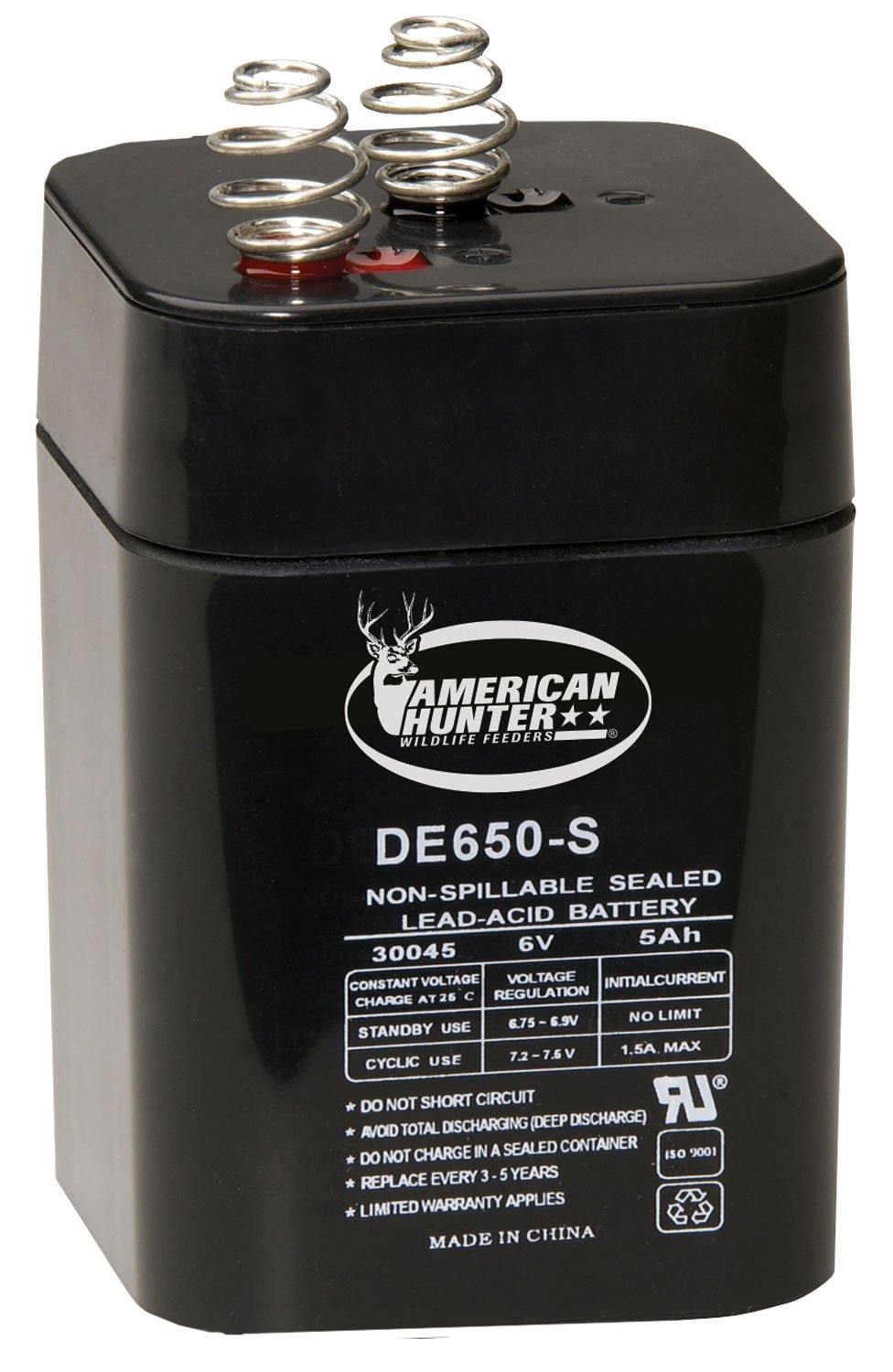 American Hunter DE30053 6V 5Ah Rechargeable Lantern Battery - AHUNTR - 5.0 AMP