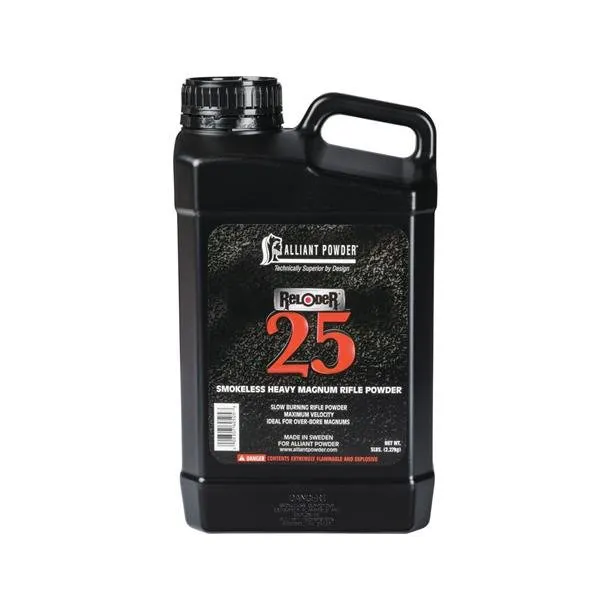 Alliant Powder Reloder 25 Smokeless Powder 5 lb. - Reloder 25 Powder - Caliber & Shell Length: None