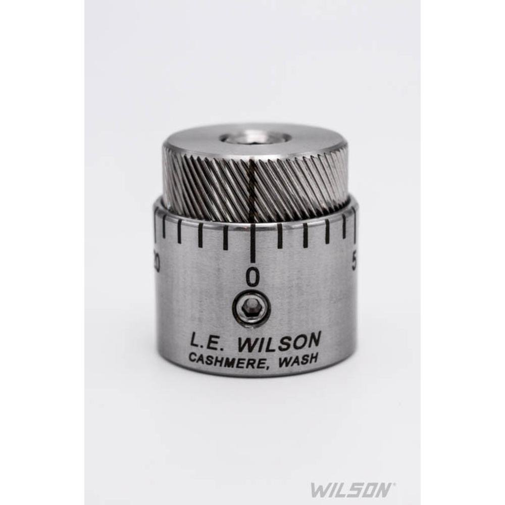 Wilson Stainless Steel Micro-Adjustable Bullet Seater Cap for Standard Inline Seater Die - L.E. Wilson