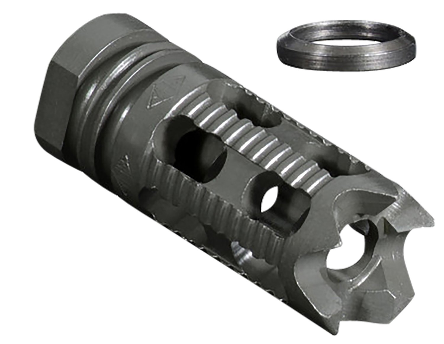 Yankee Hill Machine Co Phantom Muzzle Brake 1/2x28 Aggressive Black - Yankee Hill Machine Co.