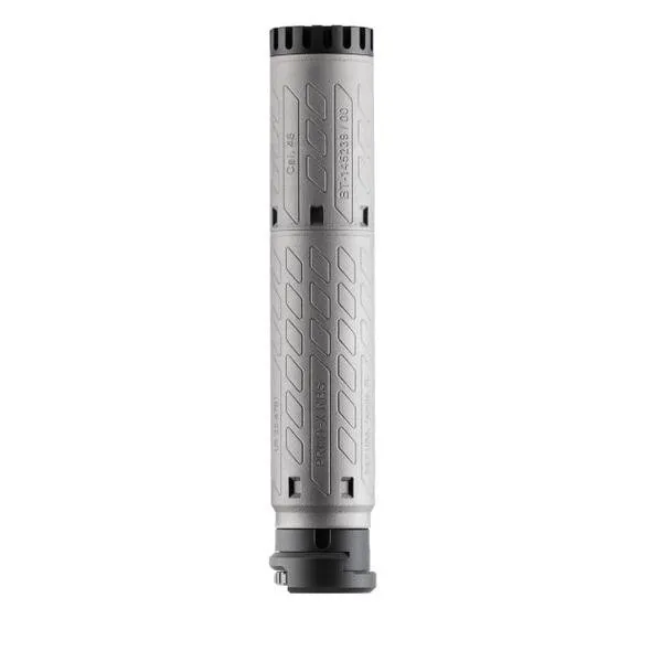 B&T RBS SQD Suppressor 9mm, Tri-Lug, 8.2" Black, 1.8" Diameter - BT - 9mm