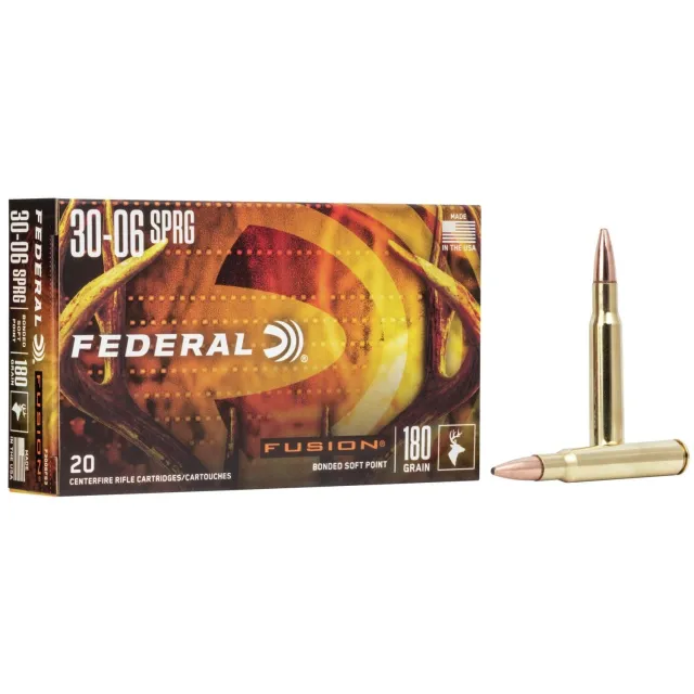 Federal F3006FS3 Fusion 30-06Springfield 180gr Bonded Soft Point 20 Per... - Federal Premium Ammunition - 30-06 Springfield