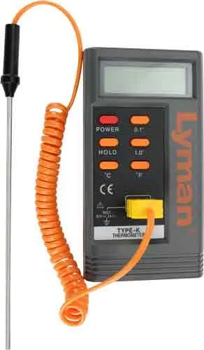 Lyman Digital Lead Thermometer - Fast and Accurate, 6" Long Probe, Easy to Read Display - Lyman
