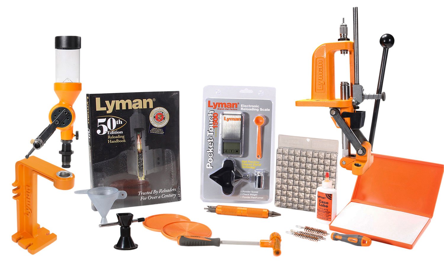 Lyman Brass Smith Victory Press Reloading Kit 1 Hole Cast Iron - Lyman