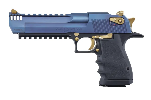 MR DESERT EAGLE 44MAG 6 BLK/CARBO BLUE - Magnum Research - 44MAG
