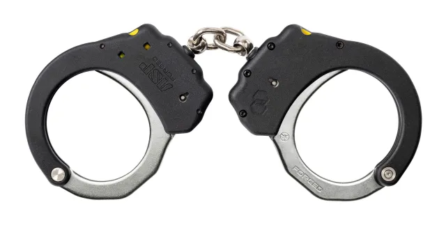 ASP Chain Ultra Plus Cuffs 6-Link Steel Restraints Black