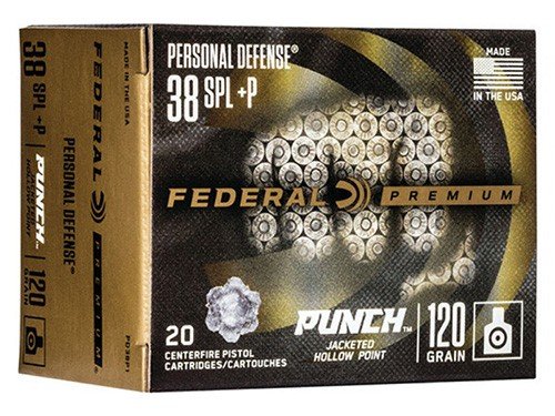 Buy Federal Premium Ammunition Punch 38 Special +P 120gr JHP 20 Rds PD38P1 online