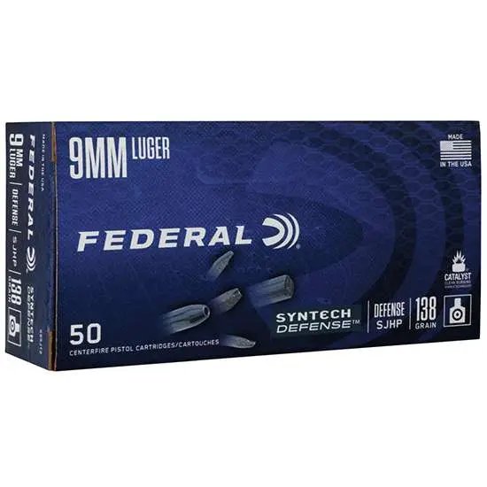 Federal S9SJT2 9mm Luger 138gr Segmented Hollow Point 50 Rounds Box - Federal Premium Ammunition - 9mm Luger