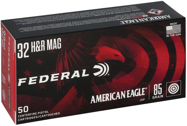 Federal AE32HR 32 H&R Magnum 85gr JSP Ammo, 50 Rounds per Box