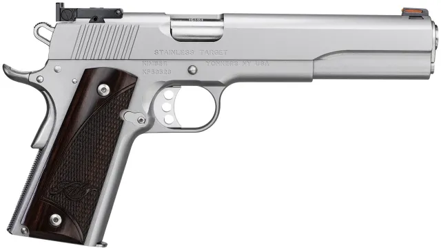 Kimber 3000373 Stainless Target .45ACP 6" Pistol Fiber Optic Sights 8rd