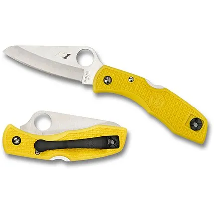 Buy Spyderco C88PYL2 Salt 2 Yellow FRN H-1 Steel Folding Knife online