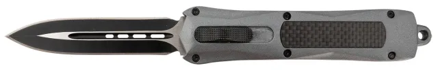 Steel River A163GD Spartan 3.5" OTF Dagger 440C SS Gray/Carbon Fiber Handle