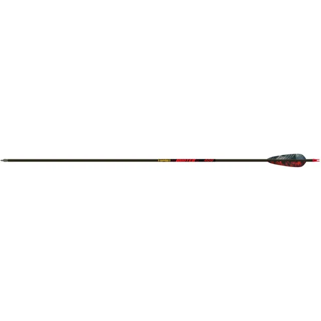 Gold Tip HUN400F6 Hunter Arrows 400 4" Feathers 6 Pack - Gold Tip