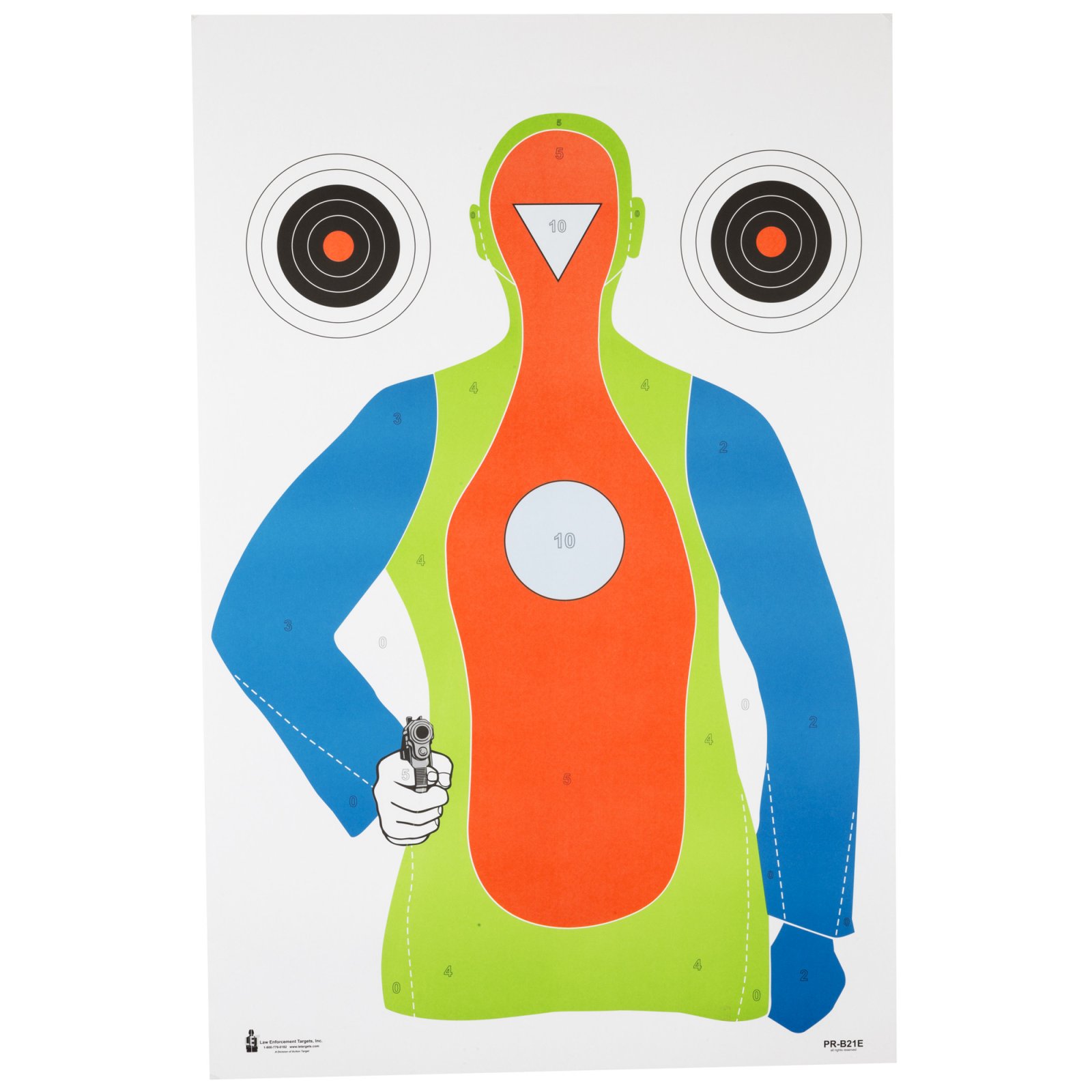 Buy Action Target PRB21E100 Fluorescent Silhouette Targets 23"x35" 100 Pack online