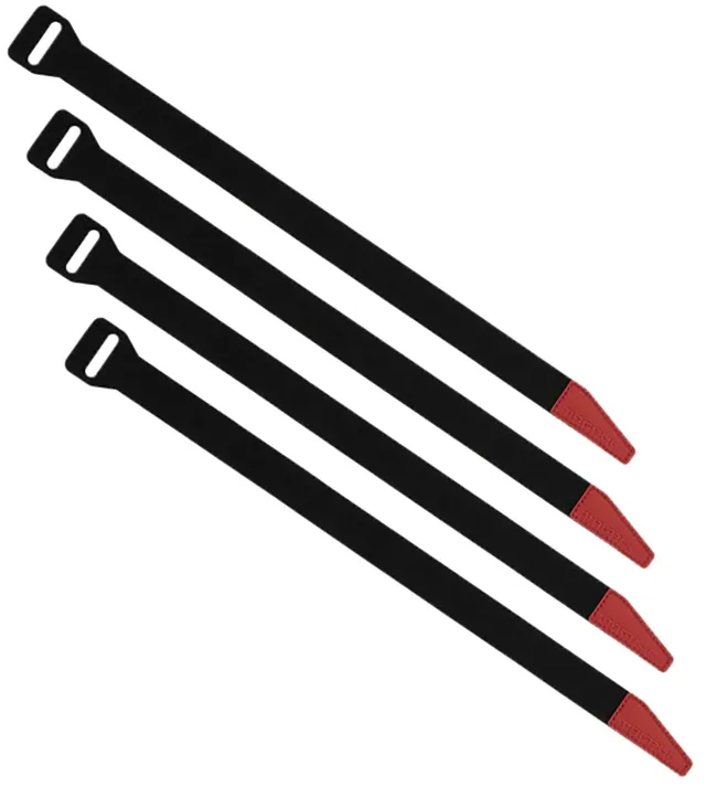 Magpul MAG1442BLK DAKA Gear Straps 12 In Black/Red 4-Pack - Magpul Industries