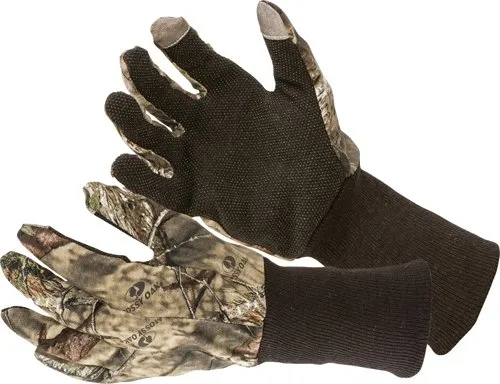 Allen Jersey Gloves Model 25343 Touchscreen Dot Grip Mossy Oak Camo - Allen Company