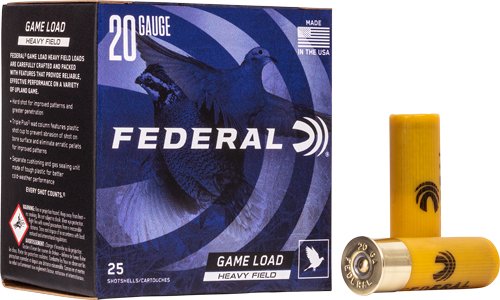 Federal H2028 Game Load 20GA 2.75" 1oz #8 250rd Case - Federal Premium Ammunition - 20