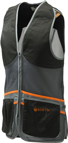 Beretta T671T15530903M Full Mesh Shooting Vest Black/Grey Medium - Beretta