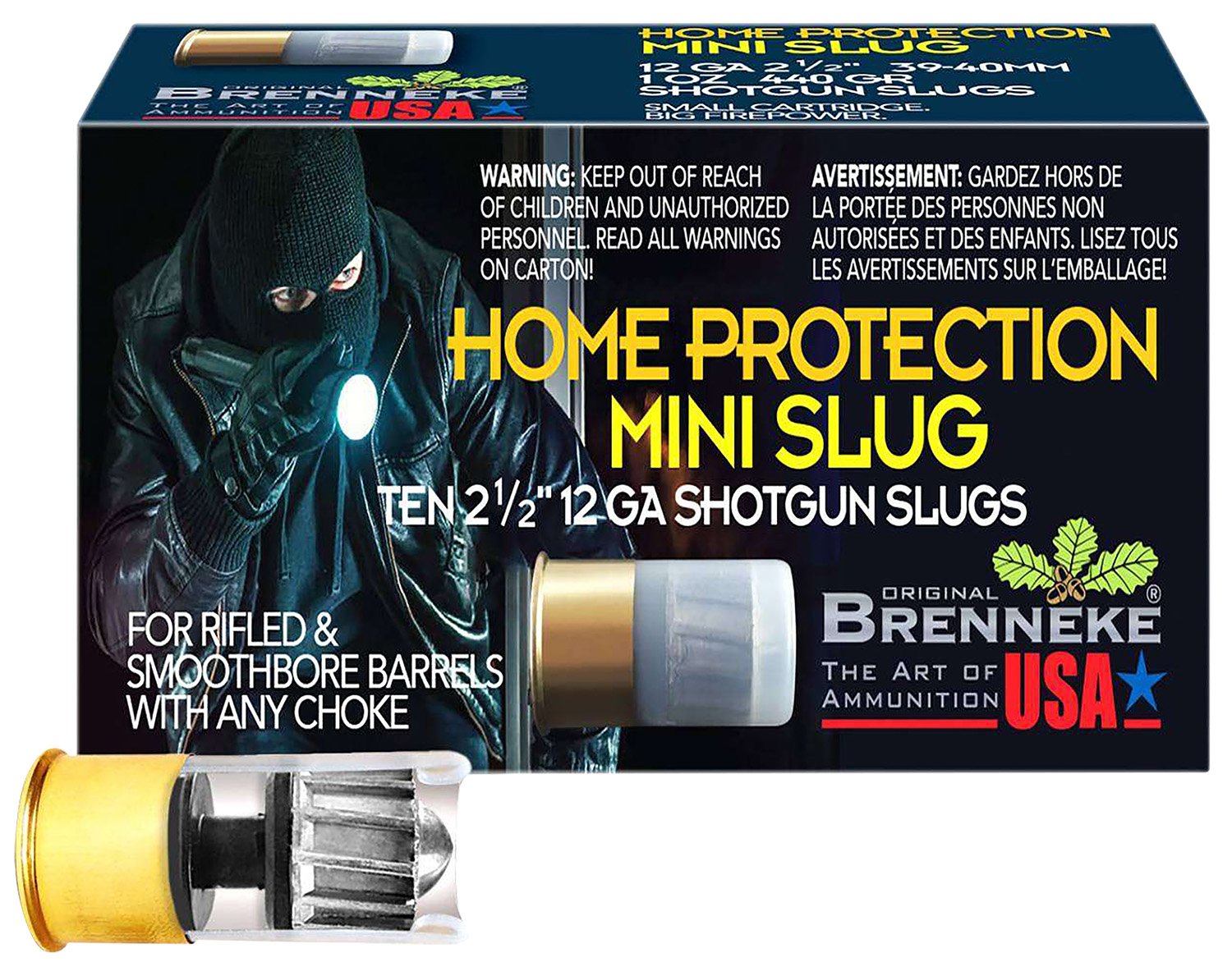 Brenneke Mini Slugs 12 ga. 1 3/4 in. 1 oz. 10 rd. - BR - 12 Gauge