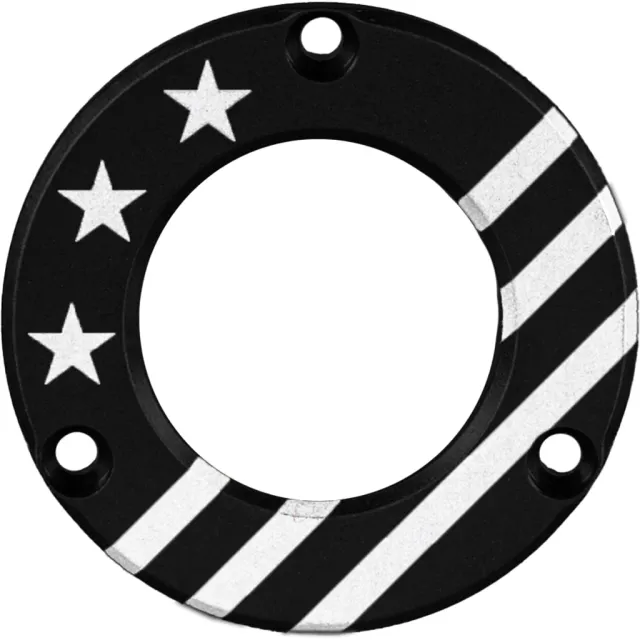 Axcel ADVR-HUB-BKUSA Driver Hubcap Black Engraved Patriotic Theme - Axcel