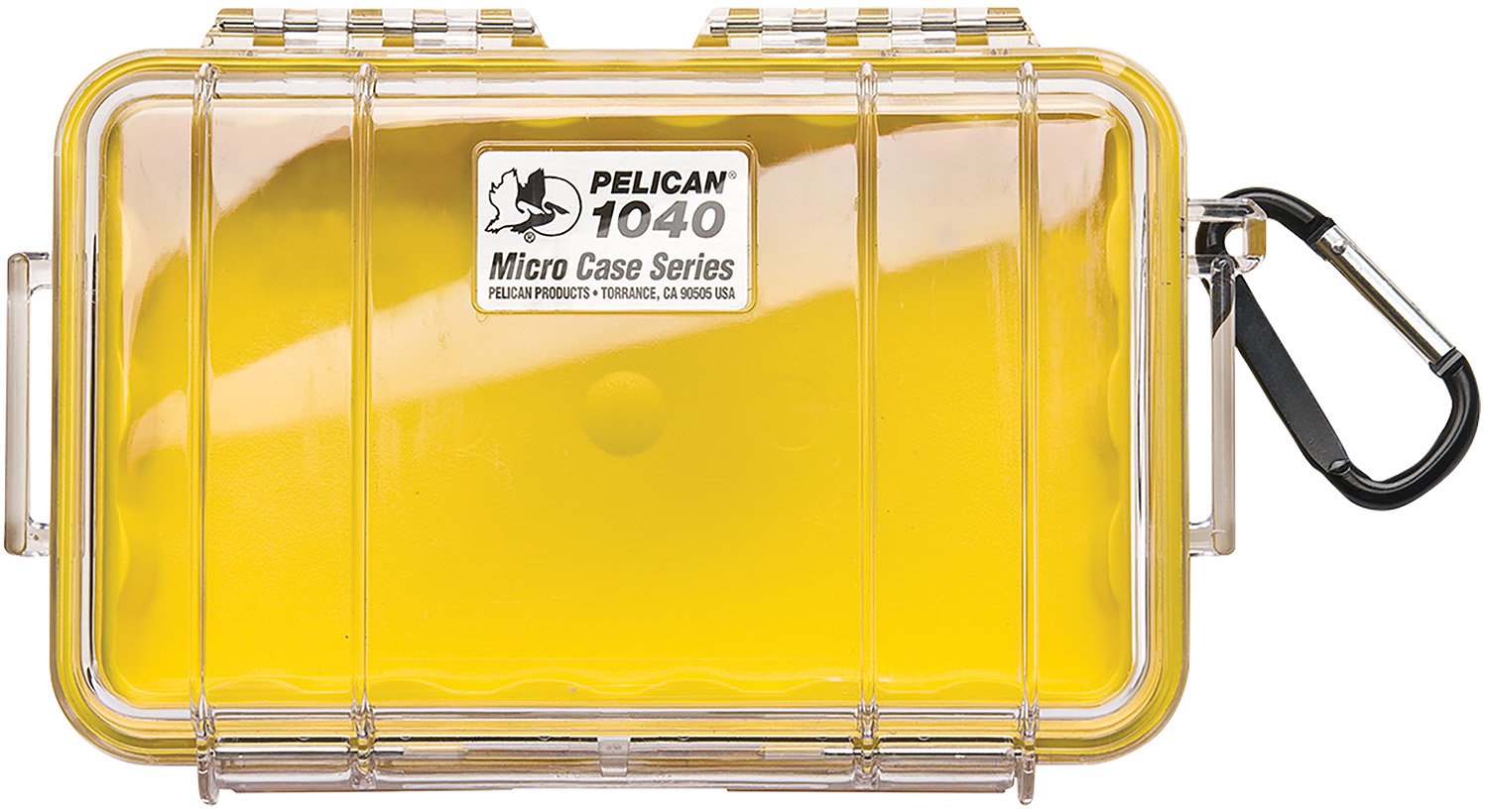 PELICAN 1040-027-100 Micro Case Yellow/Clear 7 In Hard Case - PELICAN