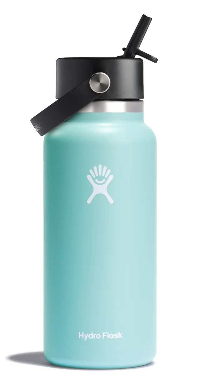 Hydro Flask Wide Mouth Insulated Water Bottle Flex Straw Cap - Hydro Flask