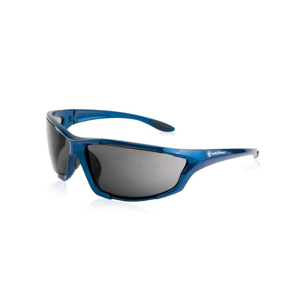 Smith & Wesson Major Full Frame Shooting Glasses Blue with Smoke Lens - Smith & Wesson