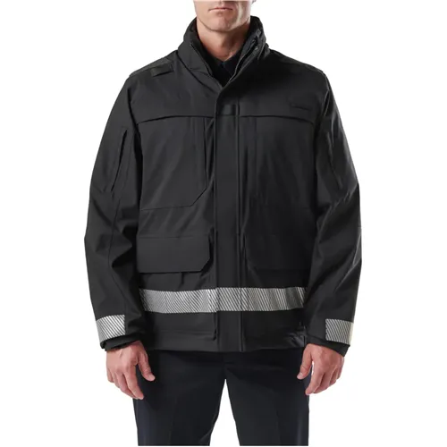 5.11 Tactical Responder Parka 2.0 Black 10K/10K Quixip TacDry Zip-In - 5.11 Tactical