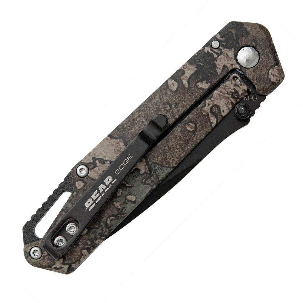 Buy Bear & Son Brisk 3.0 Medium Folding Knife 2-7/8 Drop Point Blade TrueTimber Strata Camo online