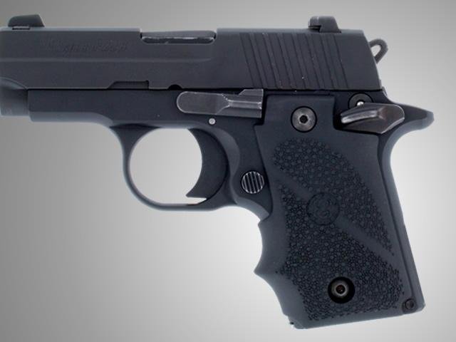 Buy Hogue 38000 Rubber Grip for SIG P238 Finger Grooves Black online