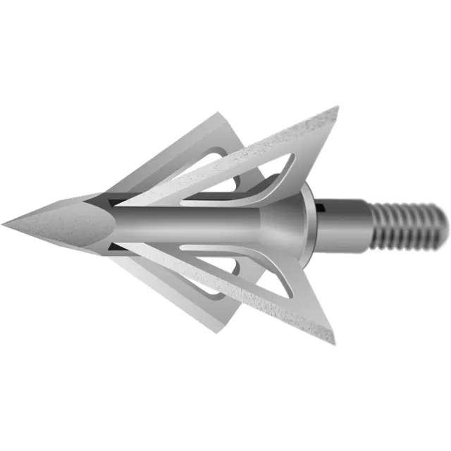 Slick Trick 17STPRO3125S Stainless Steel Broadheads 125gr 4-Blade 3pk - Slick Trick