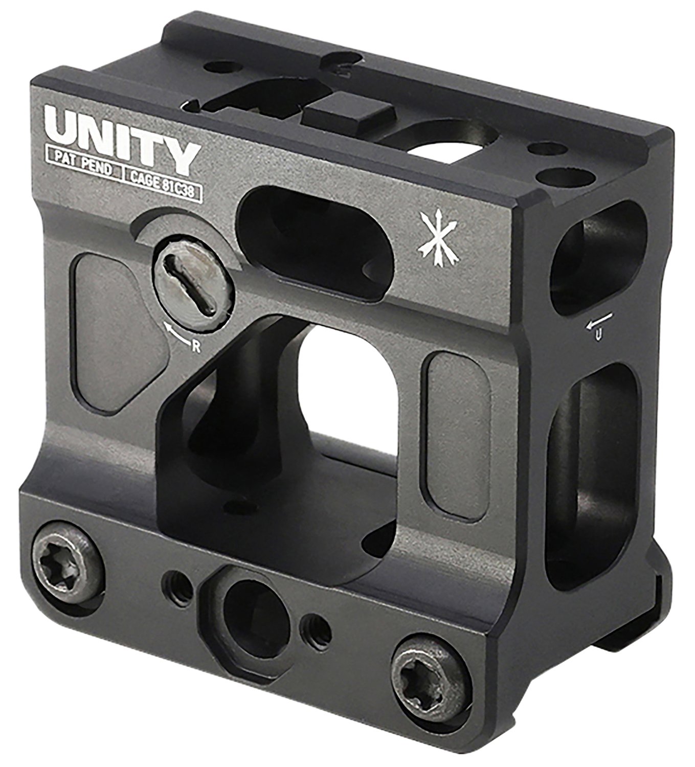 Unity Tactical FSTMICB Fast Micro Black Anodized 7075 T6 Aluminum Mount - Unity Tactical