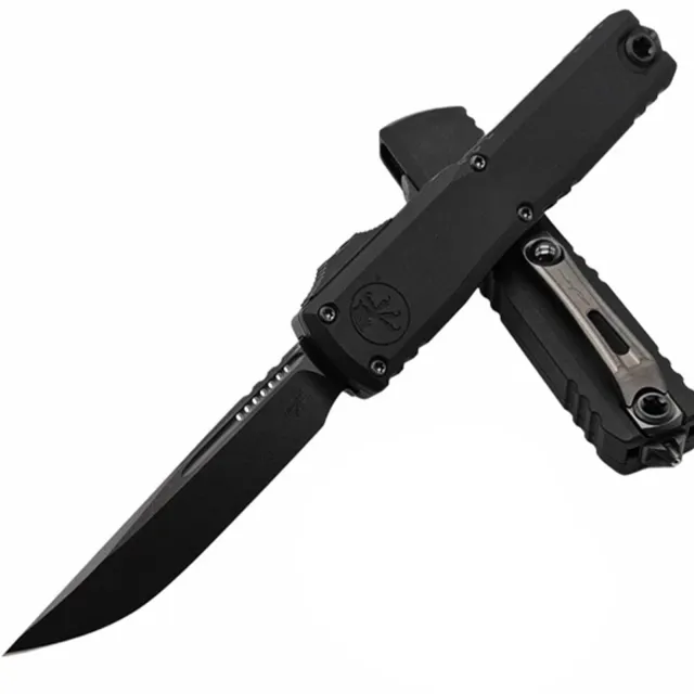 Microtech Ultratech G3 ZBP 3.55 In SE/STD DLC Black Aluminum Handle - MICROTECH