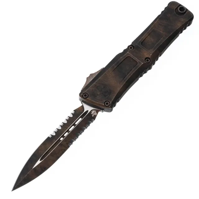Microtech Combat Troodon Gen III 4.04 In D/E Partial Serrations Outbreak - MICROTECH for sale at Iron and Lace