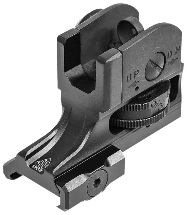 Buy UTG MT950RS03 Super Slim Rear Sight, CNC Aluminum/Steel, Matte Black online