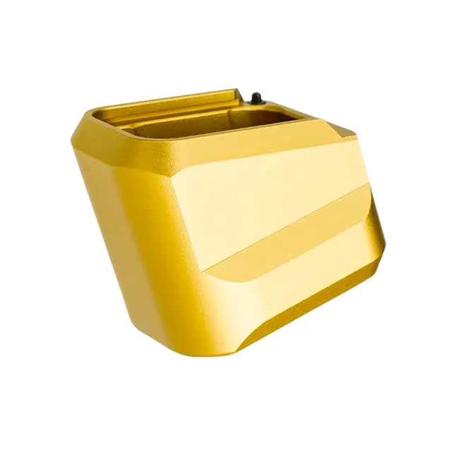 Tyrant CNC TDVP9MAGEXGOLD Magazine Extension Extension Fits H&K VP9/VP40/VP30 5rd Gold Aluminum - Tyrant CNC - 5RD