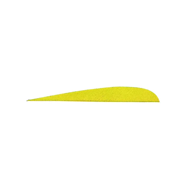 Gateway 400LPSFY-100 Parabolic Feathers Neon Yellow 4" LW 100 Pack - Gateway