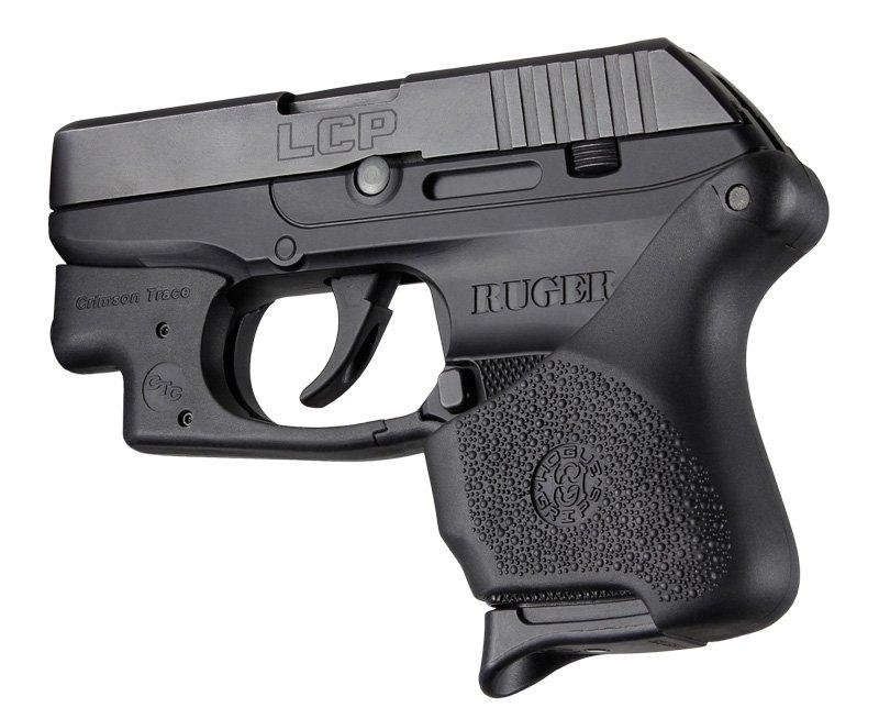 Hogue 18110 HANDALL Hybrid Grip Sleeve Ruger LCP Crimson Trace Black - Hogue