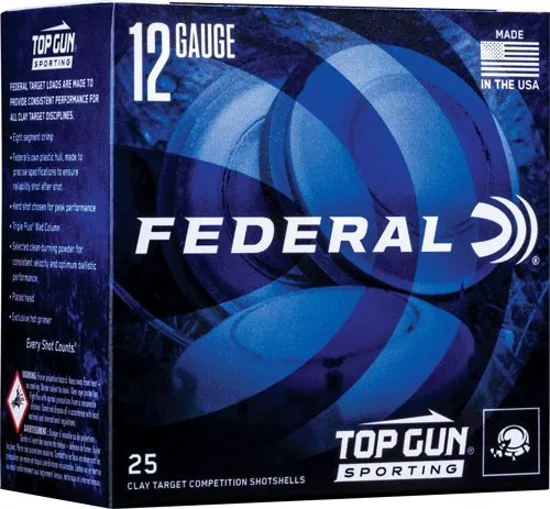 Federal TGL12 8 Top Gun Light 12ga 2.75" 2.75dr 1-1/8 #8 Shotgun Ammo - Federal - 12 Gauge for sale at Gun Club HQ