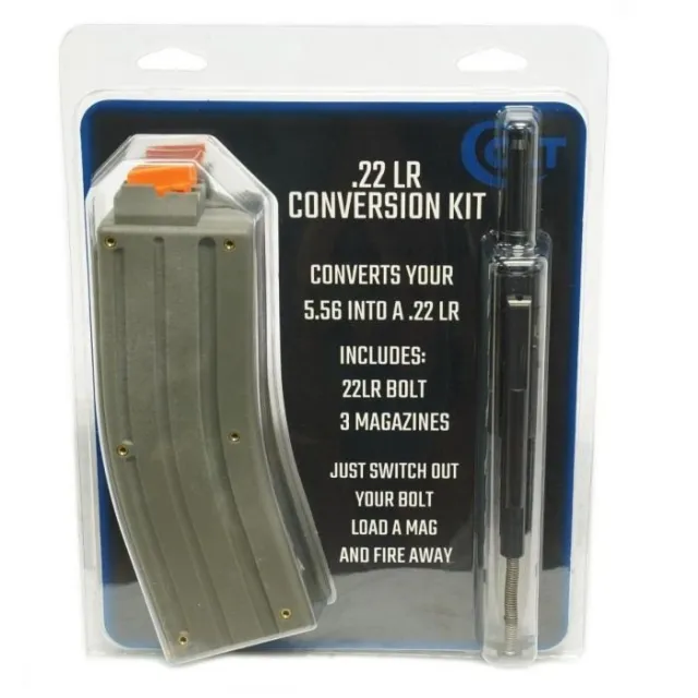 Colt 22LR Drop In Bolt Conversion Kit for AR-15 with 3 25-Round Magazines