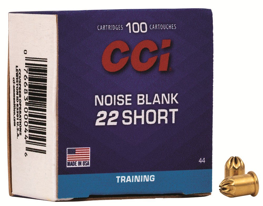 Buy CCI 0044 Noise Blanks Training 22 Short 100 Per Box/ 50 Cs online