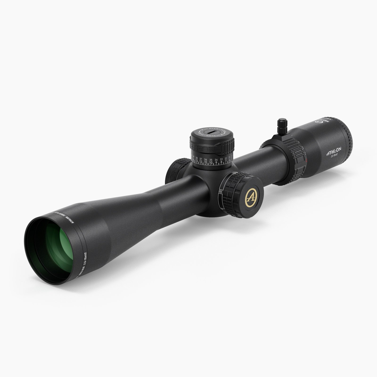 Athlon Optics Ares HLR 2.5-15x42 30mm SFP H2 Illuminated MOA Reticle - Athlon Optics