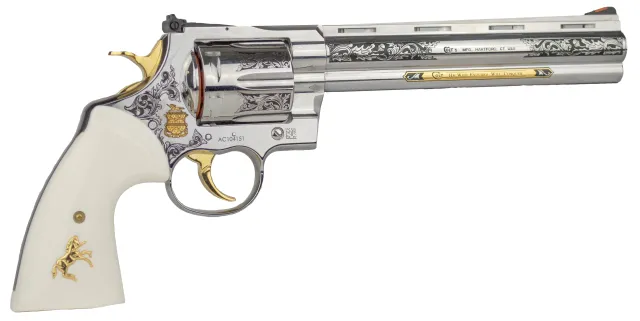 Colt Anaconda Armsmear Limited Edition (150 Made) 44 Mag 8" Barrel High Polish Custom Engraving w/Gold Inlay 6RD